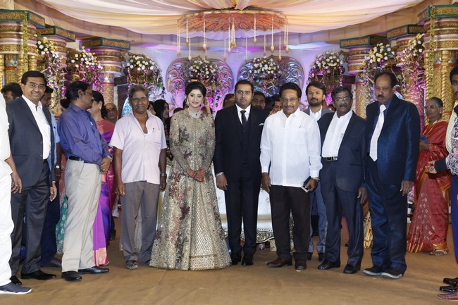 Producer Abinesh Elangovan - Nandhini Reception Stills